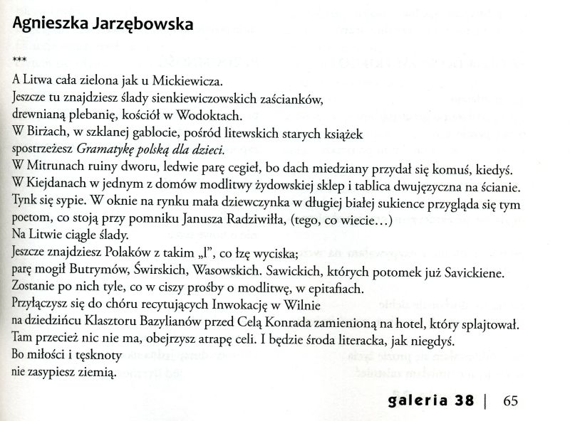 Agnieszka J wiersz