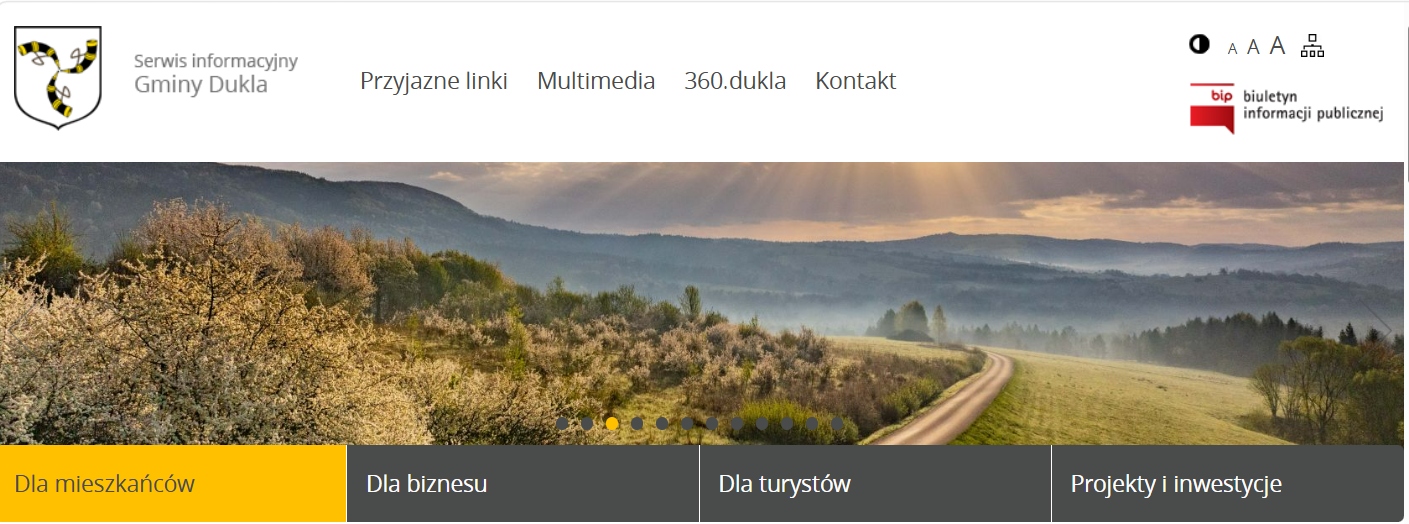 baner Gmina Dukla