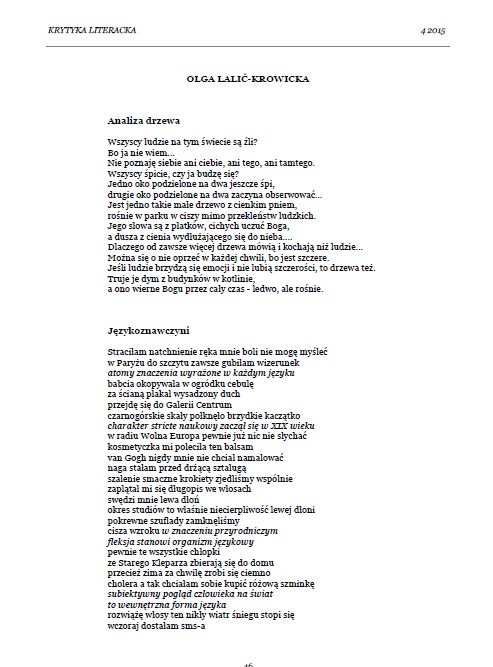 Krytyka Literacka 1