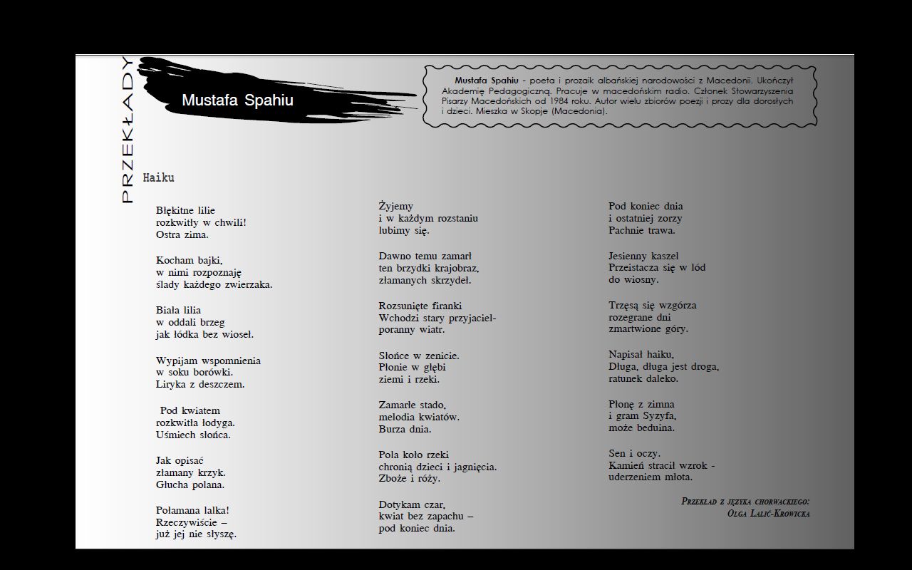 Migotania Gazeta Literacka Nr 4 53 2016 kwartalnik