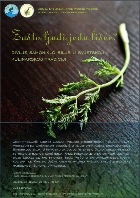 Divlje samoniklo bilje u svjetskoj kulinarskoj tradiciji.